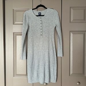 Grey Gap maternity sweater dress